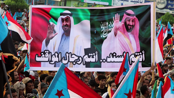 Saudi strikes UAE-backed faction in Yemen as Gulf rift deepens