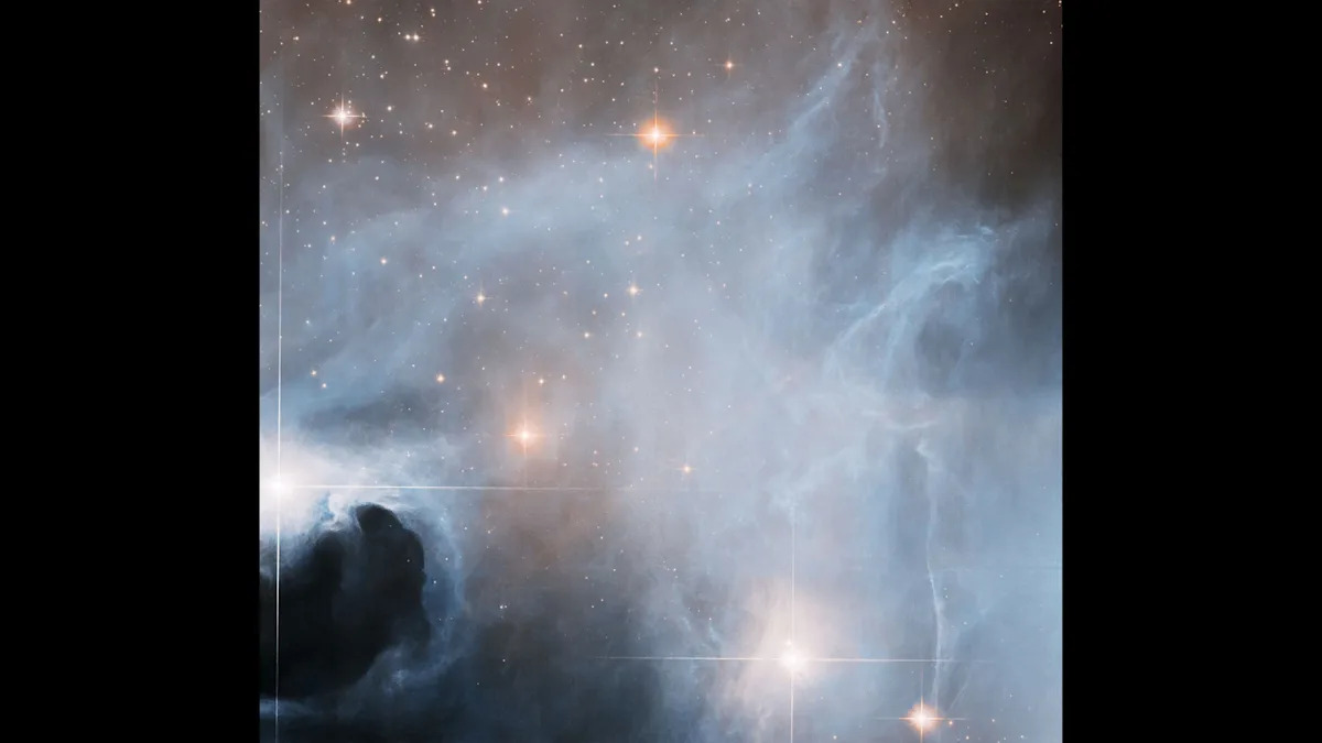 Hubble spots three young stars going through growth spurts