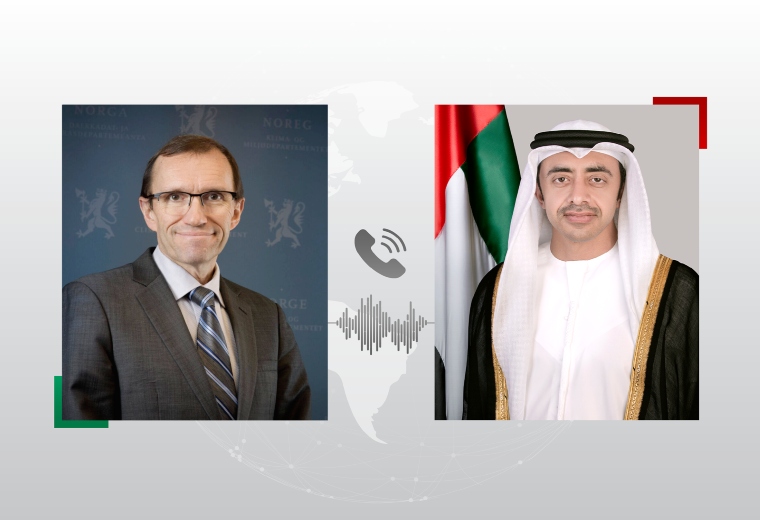 Abdullah bin Zayed, Norwegian FM discuss enhancing bilateral relations