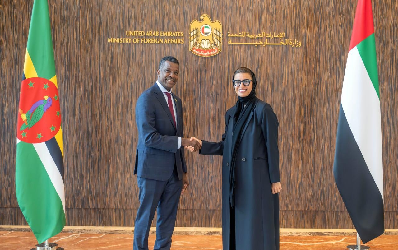 Noura Al Kaabi Meets Minister of Foreign Affairs of the Commonwealth of Dominica