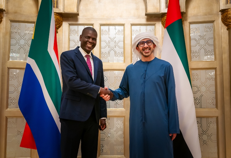 Abdullah bin Zayed, South African Minister of International Relations & Cooperation discuss enhancing ties