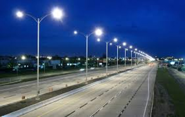 Sharae Faisal street lights go solar