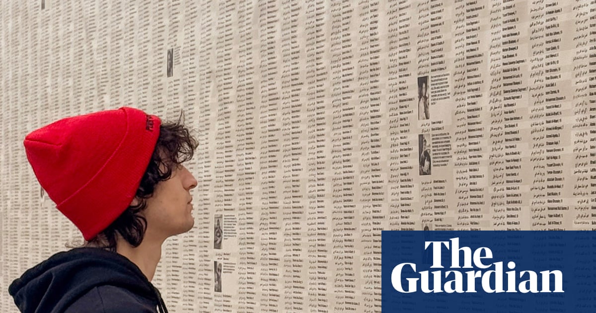 Wall of Tears: 50ft Brooklyn mural pays tribute to children killed in Gaza | Art