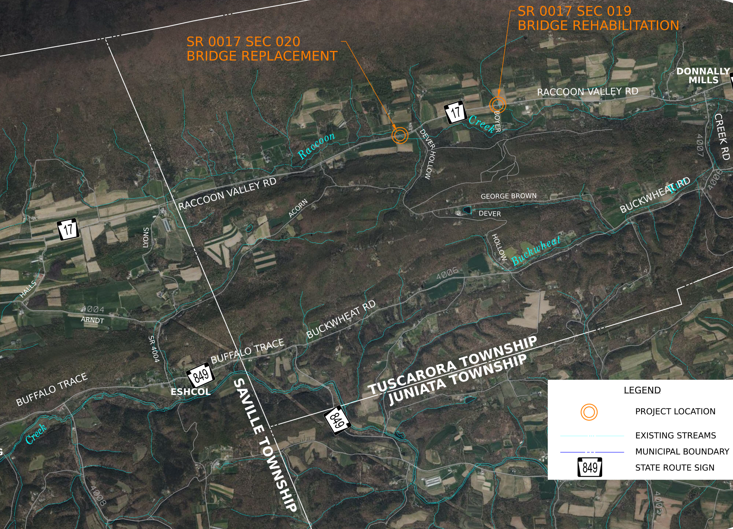 Raccoon Valley Road Bridge over Raccoon Creek | Department of Transportation