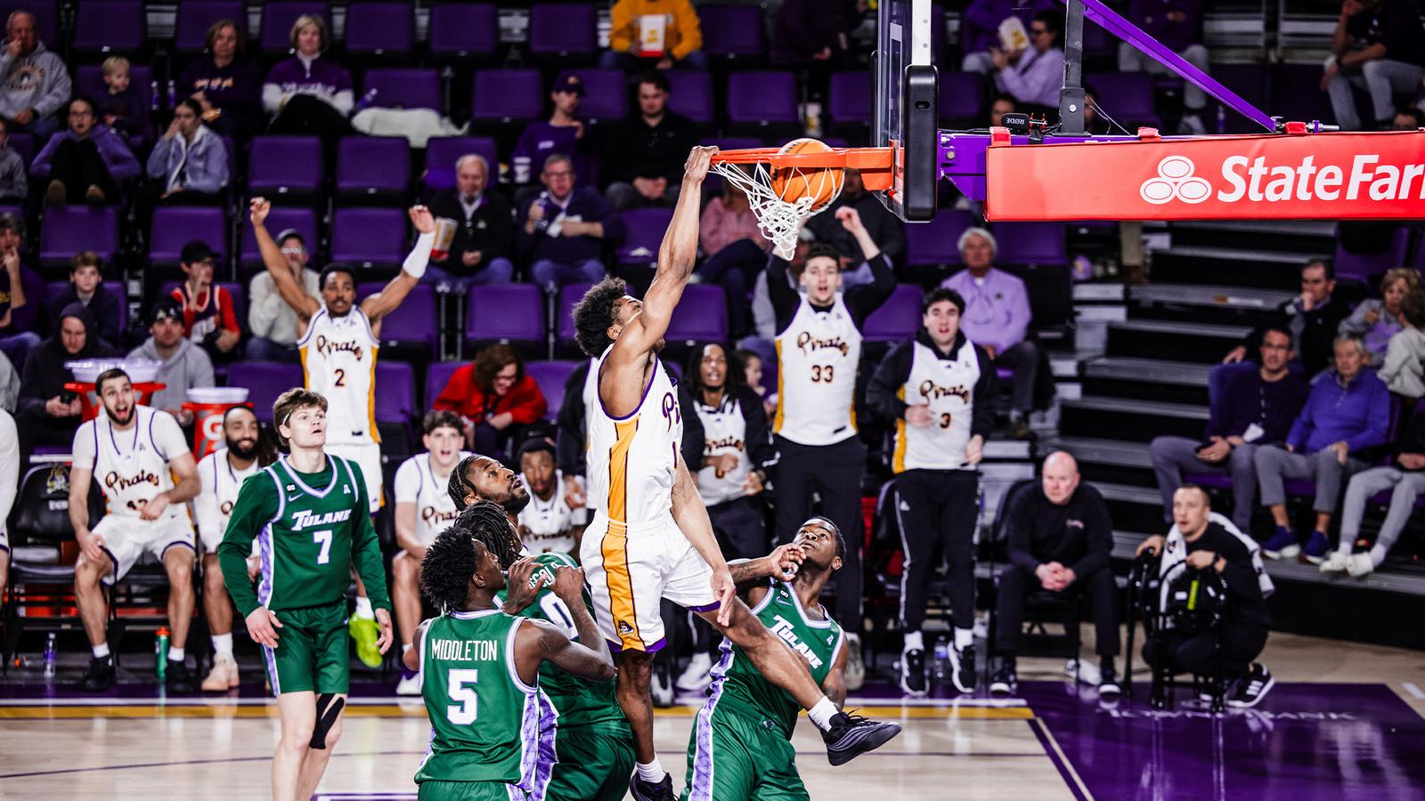 Pirates Fall To Tulane In American Conference Opener, 79-70