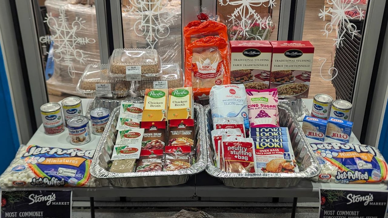 Table full of cooking items 