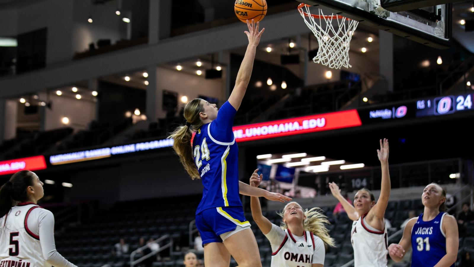 SDSU OVERCOMES SLOW START TO BLOW PAST OMAHA