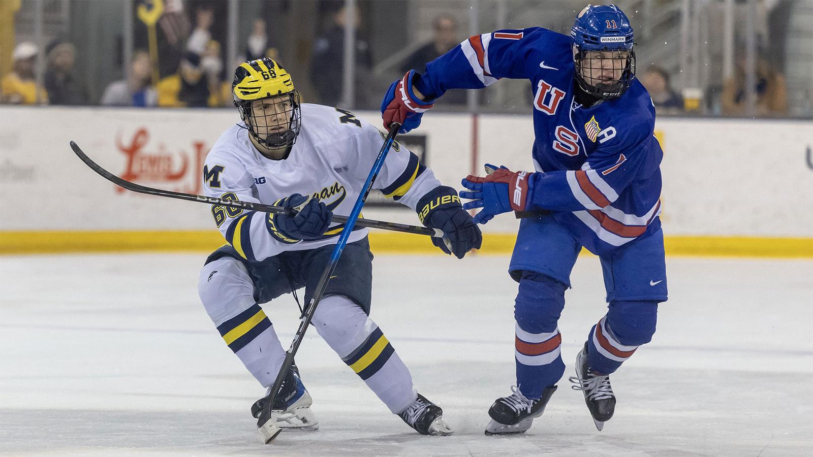 Michigan Outlasts USNTDP in Exhibition Victory