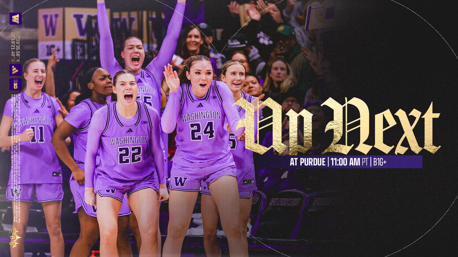 Huskies Open Indiana Trip Sunday Afternoon At Purdue