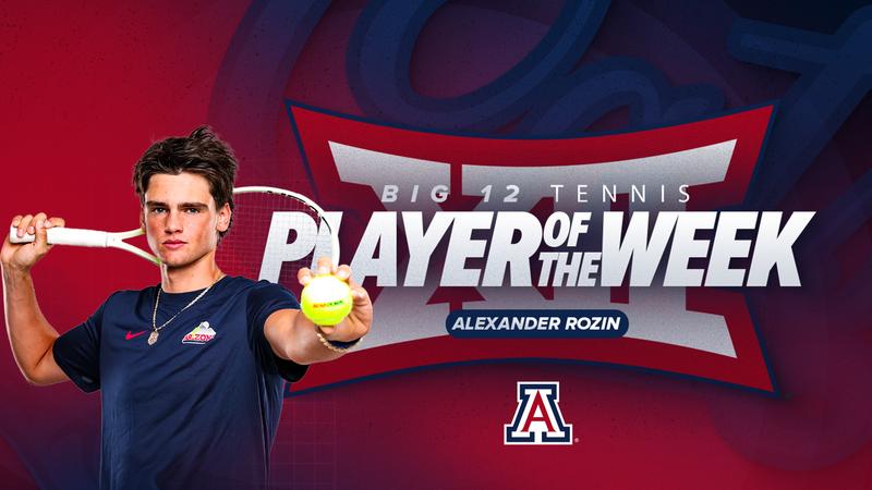 Alexander Rozin Tabbed Big 12 Men’s Tennis Player of the Week