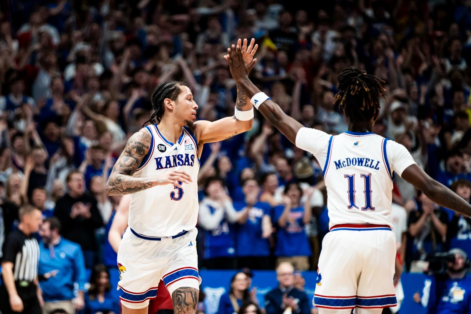 Kansas Hands No. 2 Iowa State its First Loss of the Season with Dominant 84-63 Win