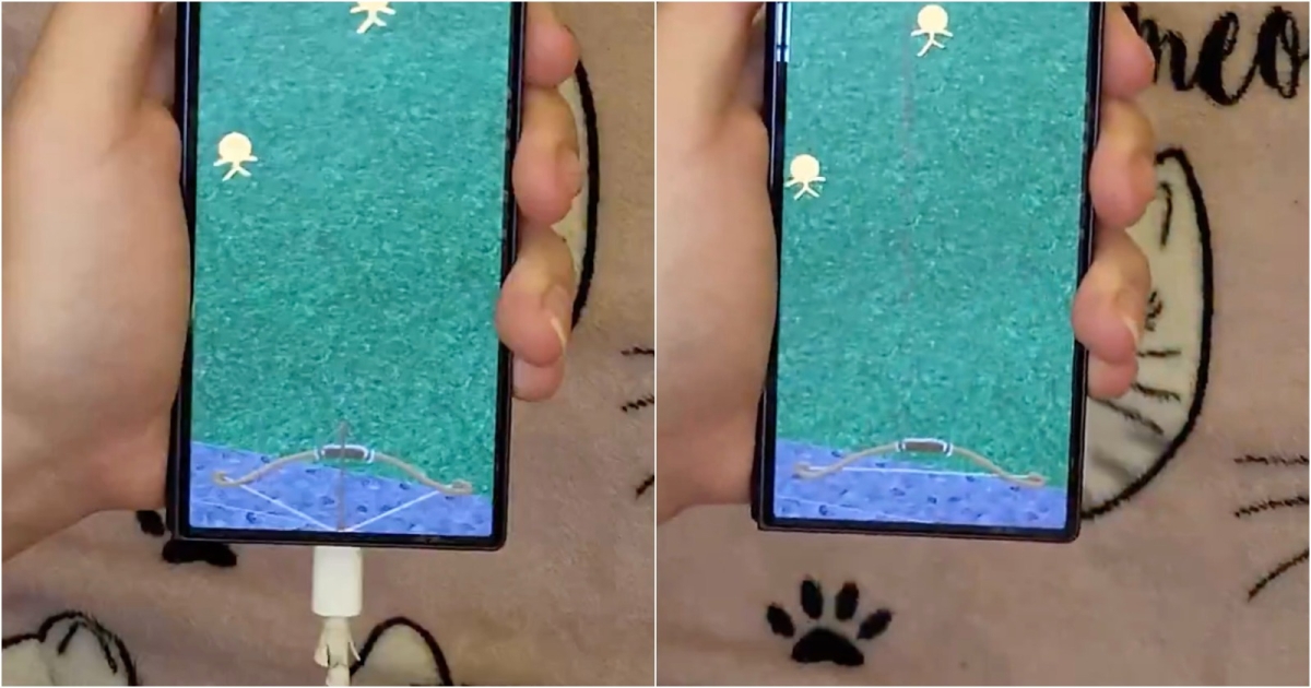 Developer Shows Mobile Archery Game Controlled with Charging Cable