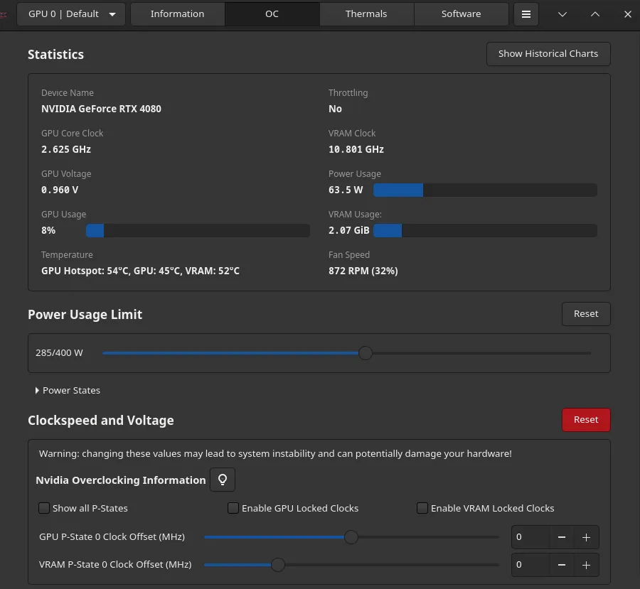 LACT 0.8.4 Brings Improved Overclocking UI For GPUs On Linux