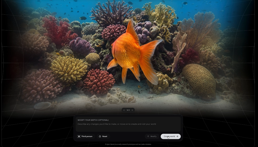 Google introduces Project Genie virtual world generator