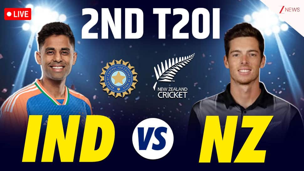 IND 42-2 (4) India vs New Zealand, 2nd T20I Live: Ishan, Surya On Charge After India Lose Abhishek, Samson In Quick Succession | Cricket News
