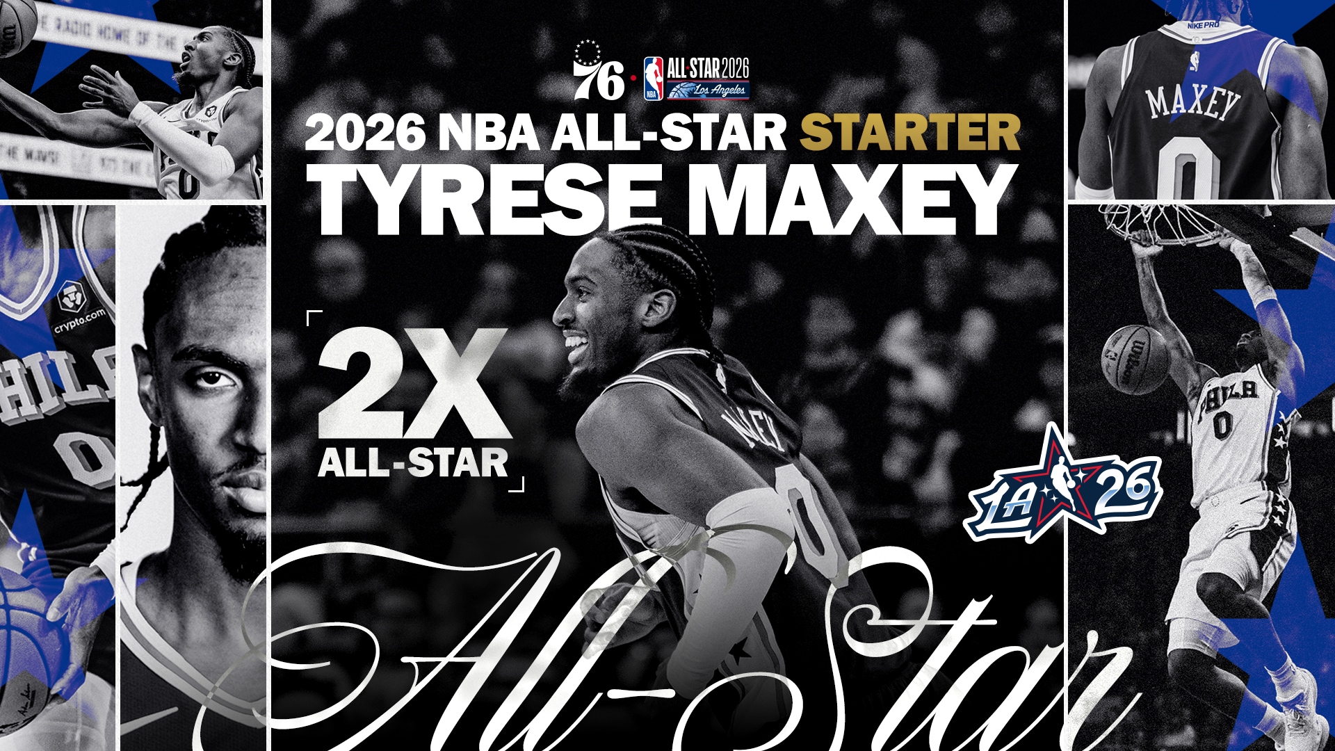 TYRESE MAXEY NAMED 2025-26 NBA ALL-STAR STARTER – NBA