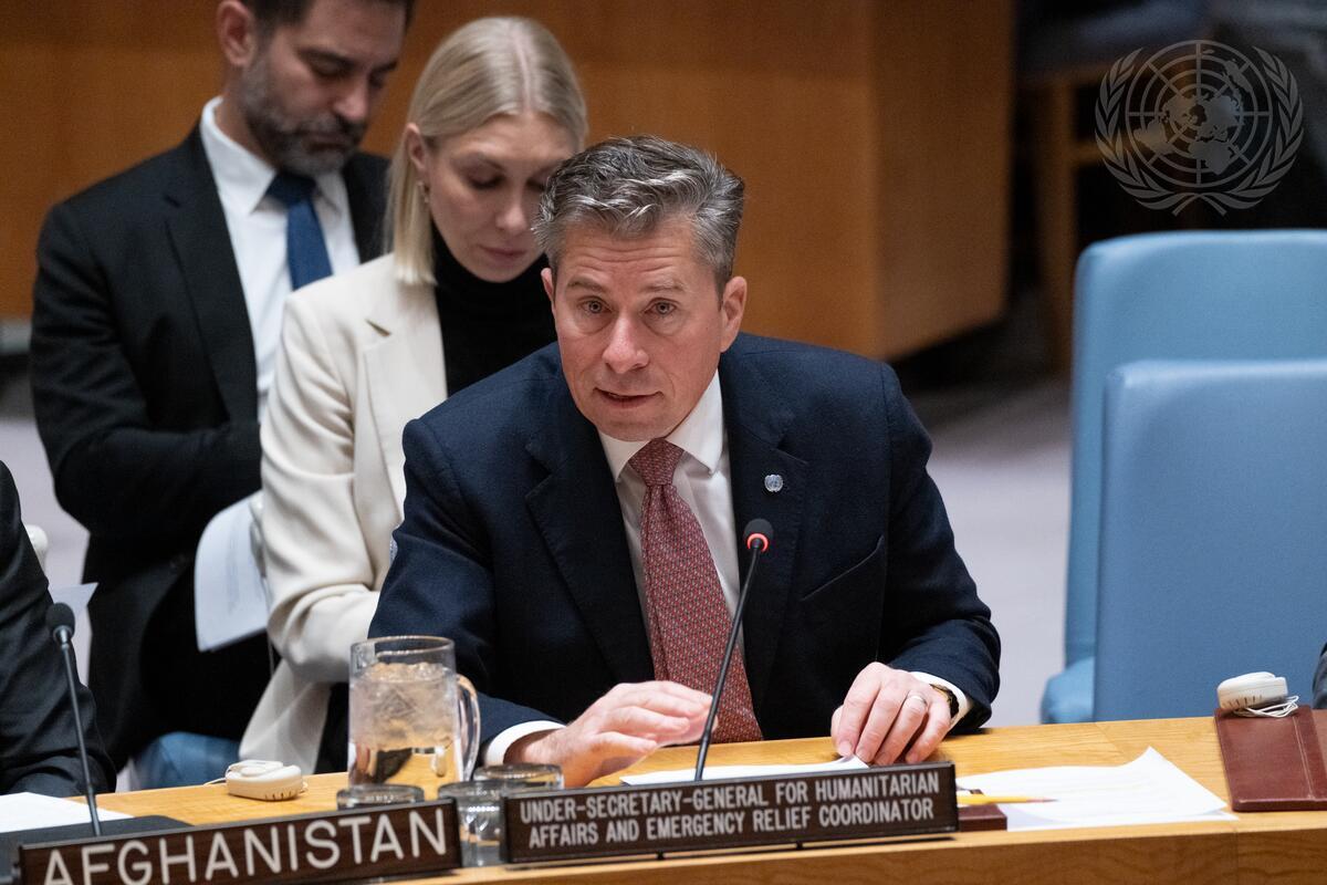 Security Council briefing on the humanitarian situation in Afghanistan by Tom Fletcher, Under-Secretary-General for Humanitarian Affairs and Emergency Relief Coordinator
