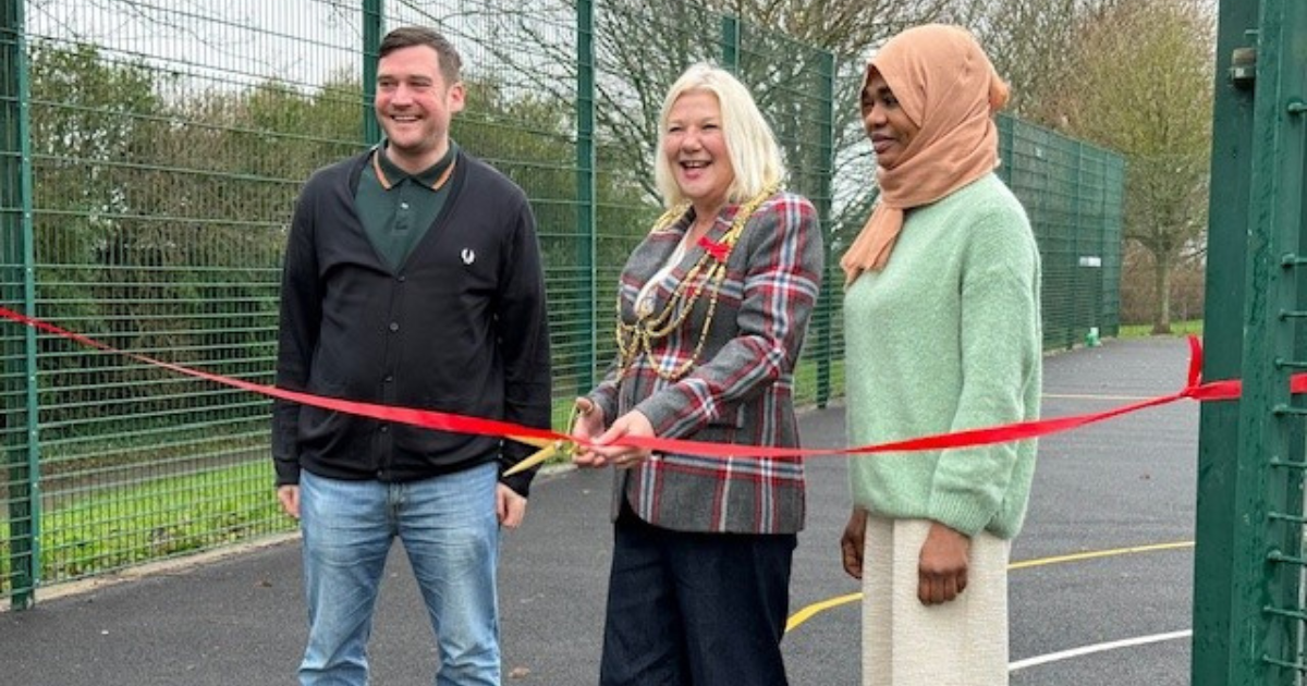 Official opening of ‘good as new’ recycled games area