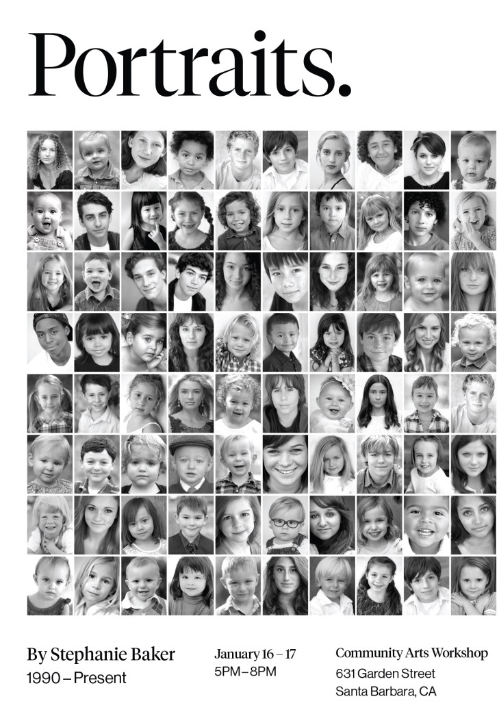 PORTRAITS. By Stephanie Baker, 1990-Present on View at the Community Arts Workshop