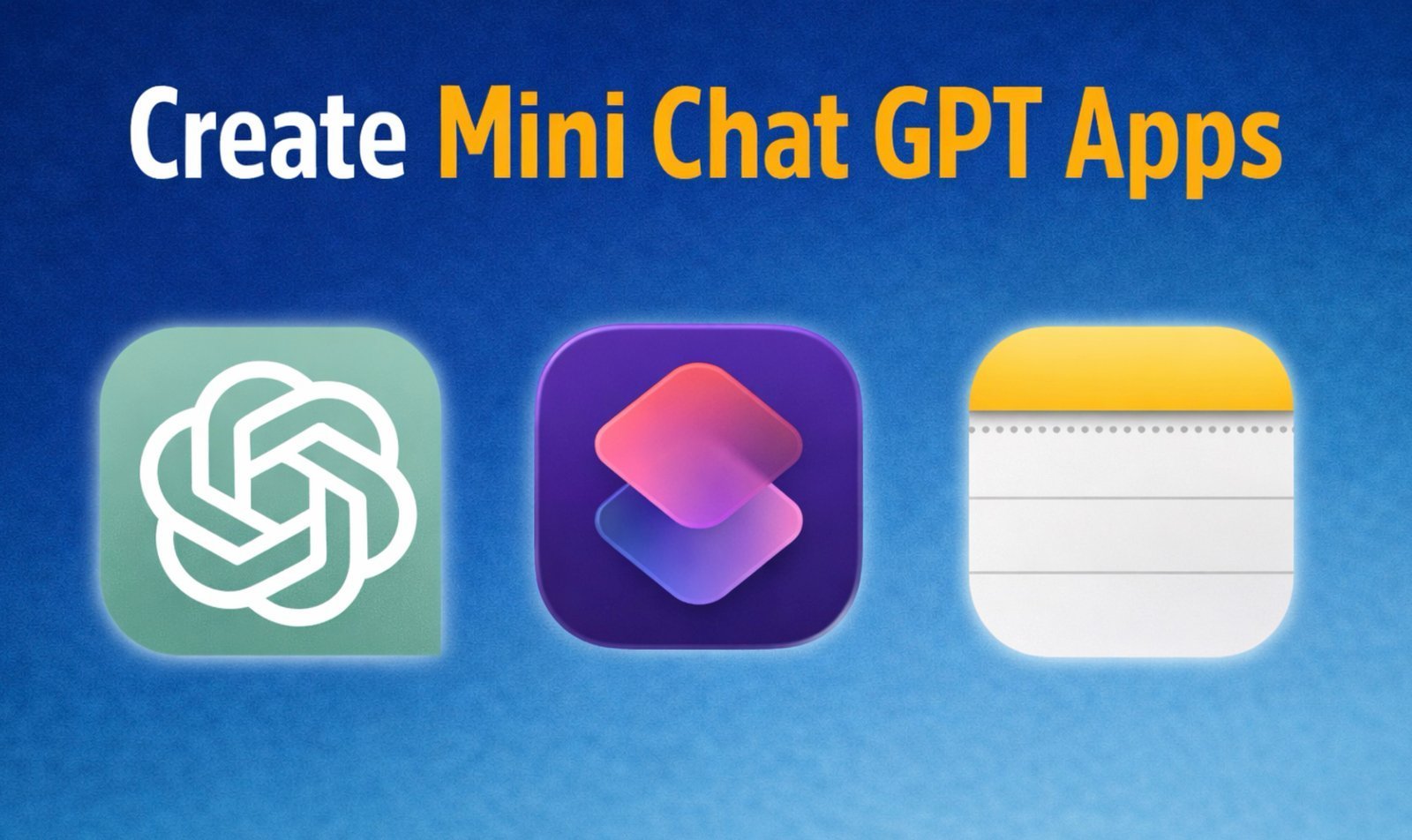 Easily Create ChatGPT Mini Apps on Mac Using Shortcuts