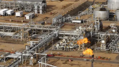 Reuters A flame burning natural gas at an oil treatment plant operated by Venezuela's state oil company PDVSA