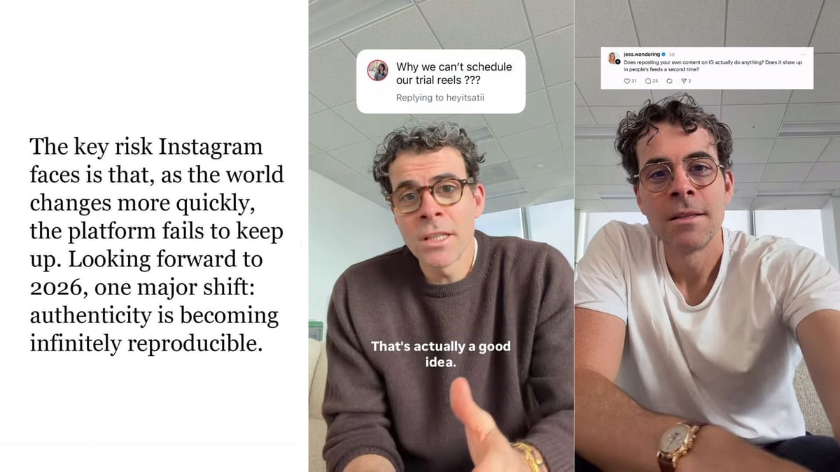 Head of Instagram Faces Backlash From Influencers Claiming It “Failed to Protect” Them Against “AI Slop”