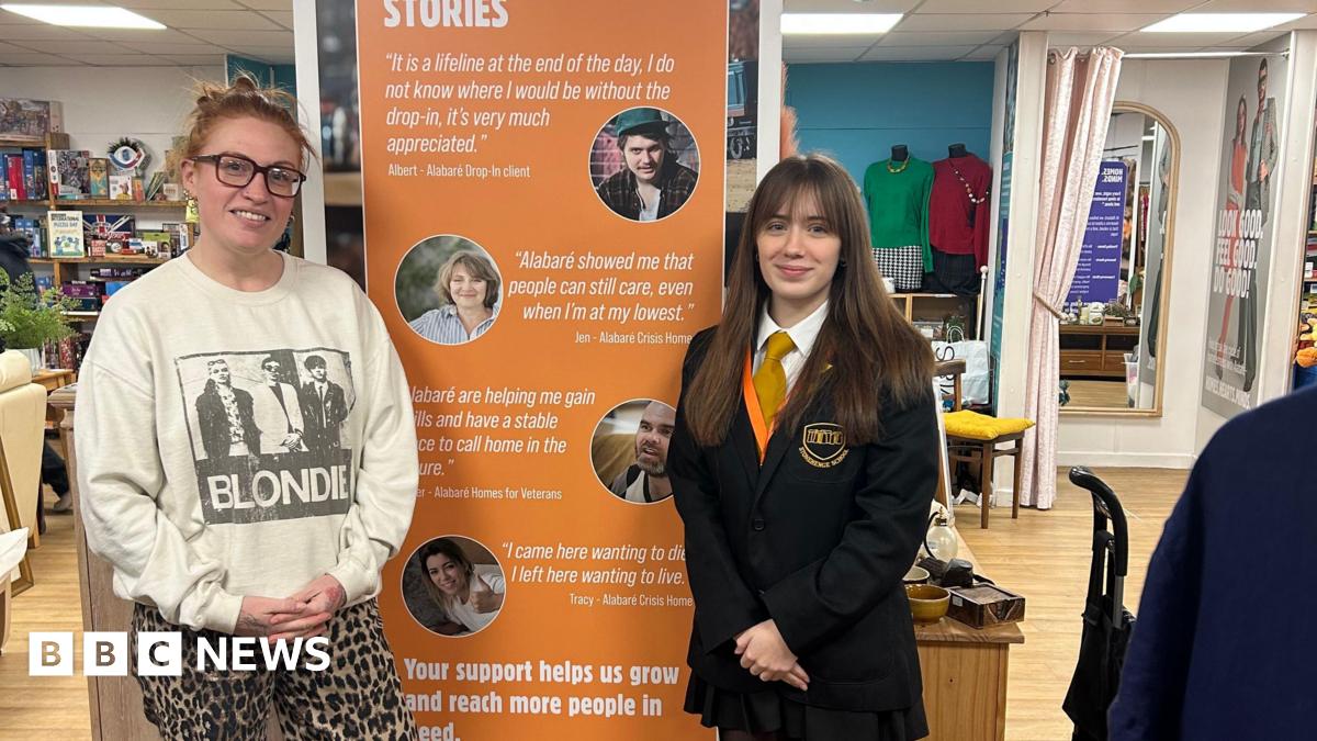 The Wiltshire teens who love bargain-hunting at charity shops