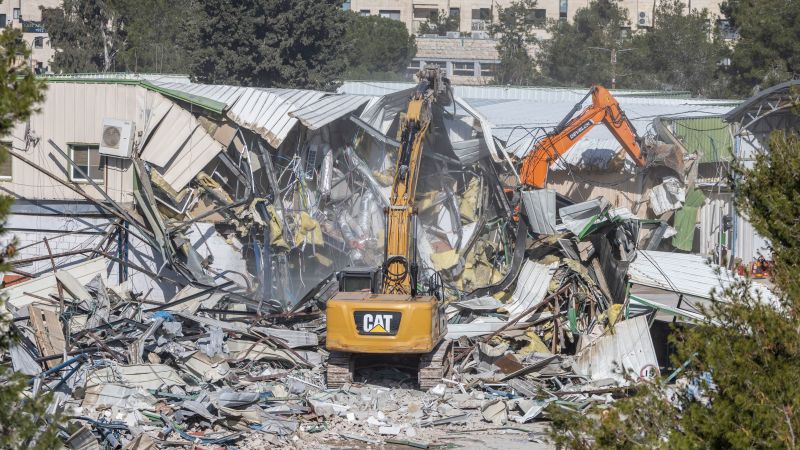 Israel starts demolishing UN agency headquarters in East Jerusalem after ban