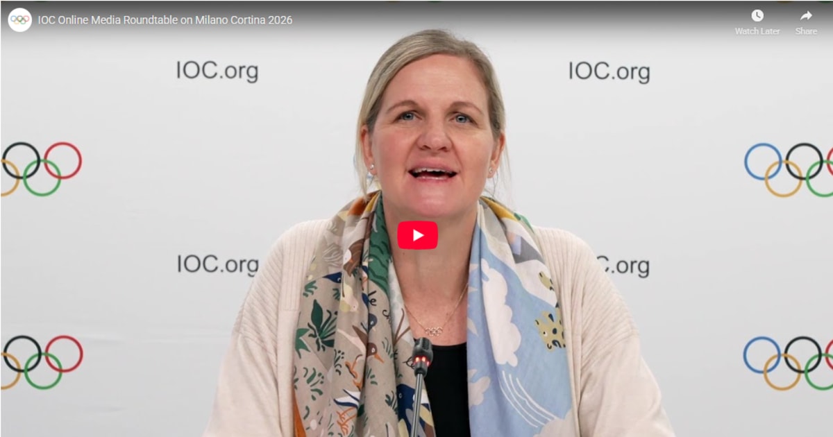 Key quotes from the IOC President’s roundtable ahead of the Milano Cortina 2026 Winter Olympics