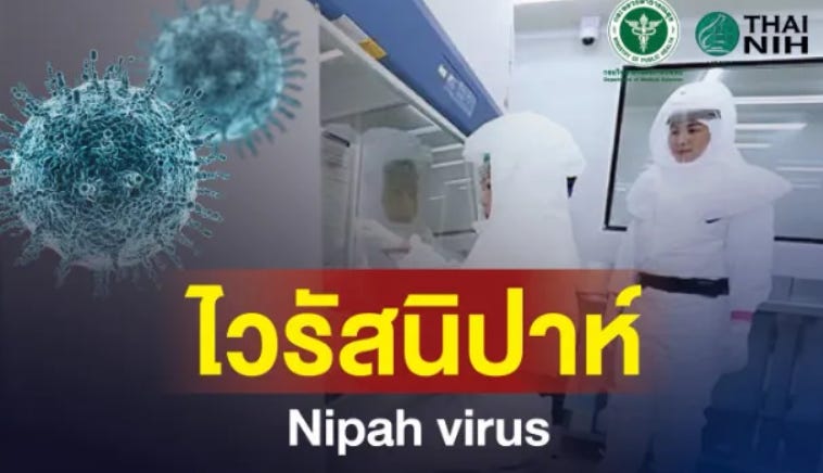 Thailand reports being ready to test for Nipah virus after cases reported in India