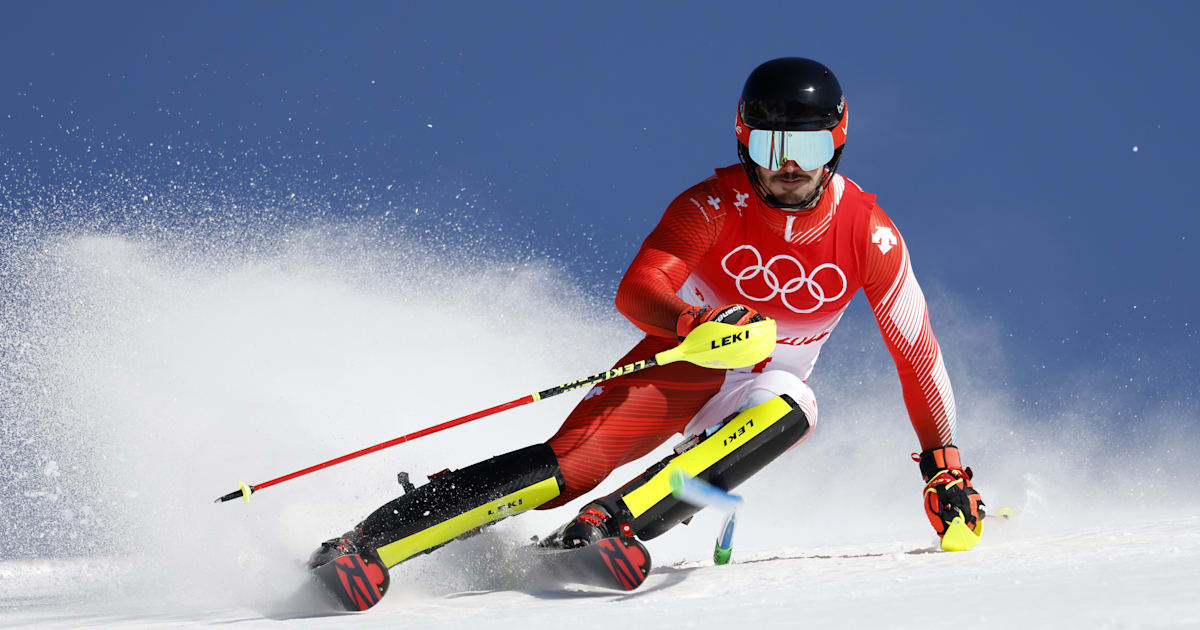 Loic Meillard overtakes Lucas Pinheiro Braathen to claim giant slalom victory in Schladming