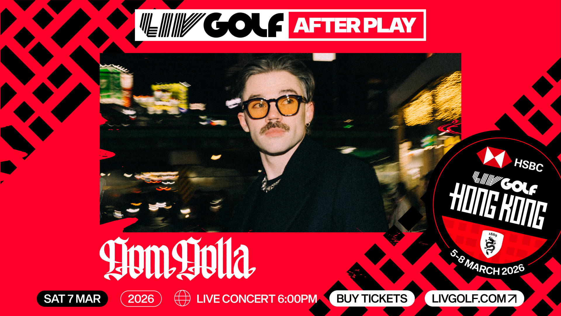 Dom Dolla to headline Saturday concert at HSBC LIV Golf Hong Kong