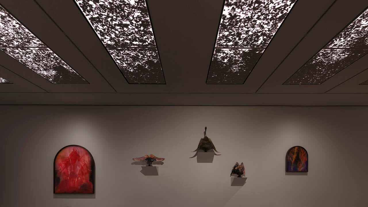 Marguerite Humeau Transforms the Gallery into a Bat Cave