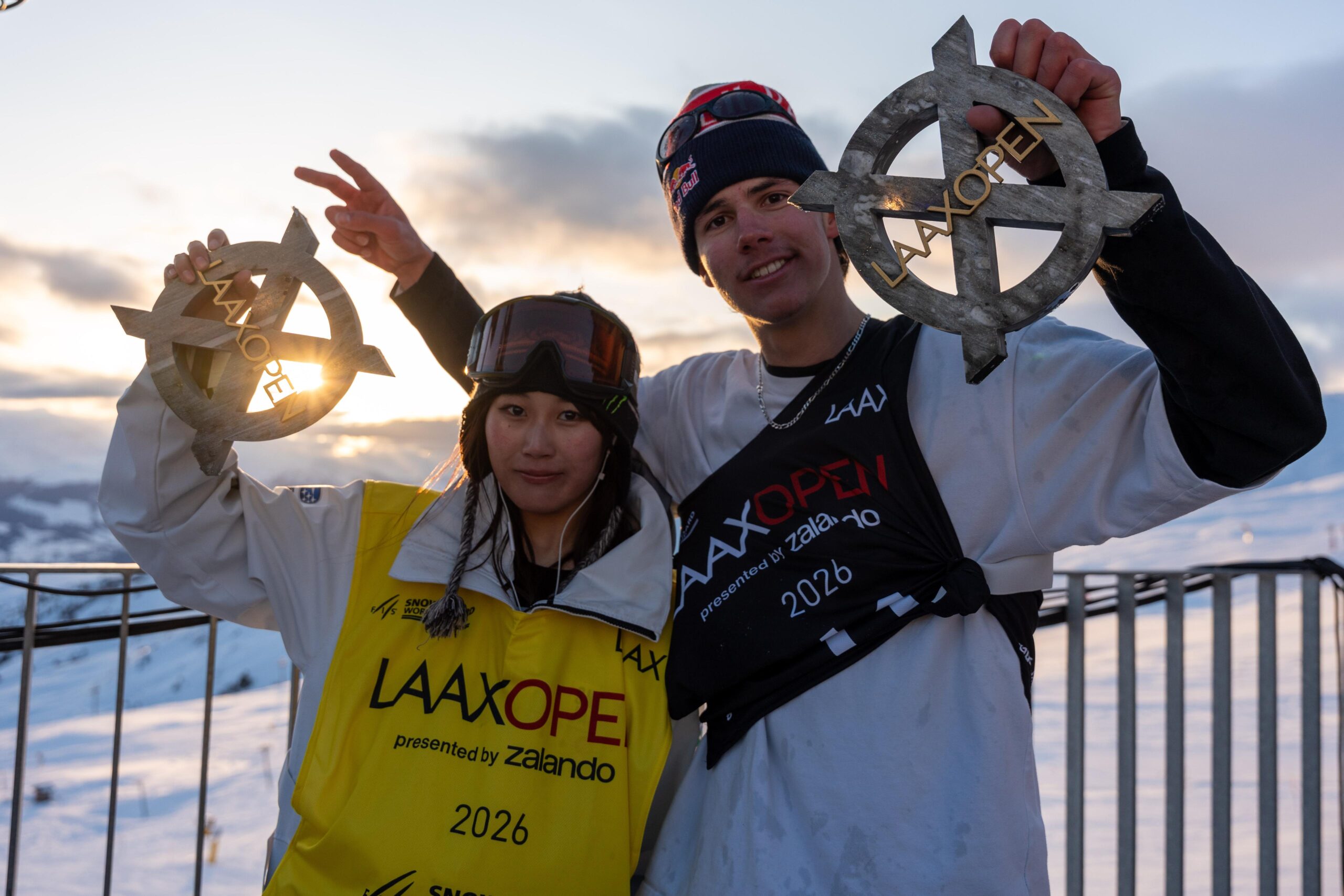 Allemand and Murase come out on top in Slopestyle to close 2026 Laax Open