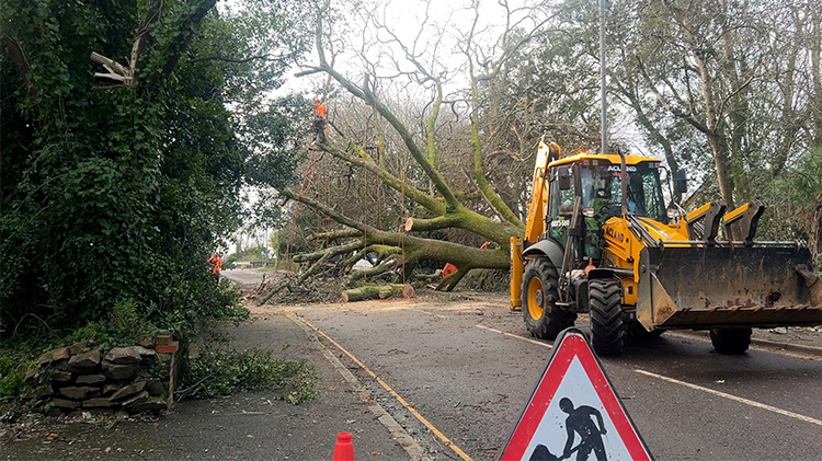 Council leaders thank residents and responders as Storm Goretti clean-up continues