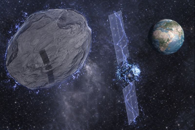 Scientists build an electrostatic ‘tractor beam’ to move space junk safely