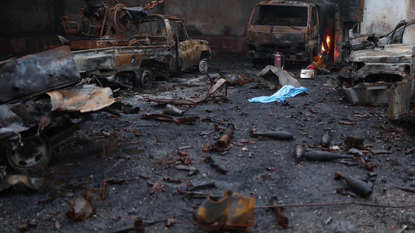 First responders enter devastated Aleppo neighborhood after days of deadly fighting