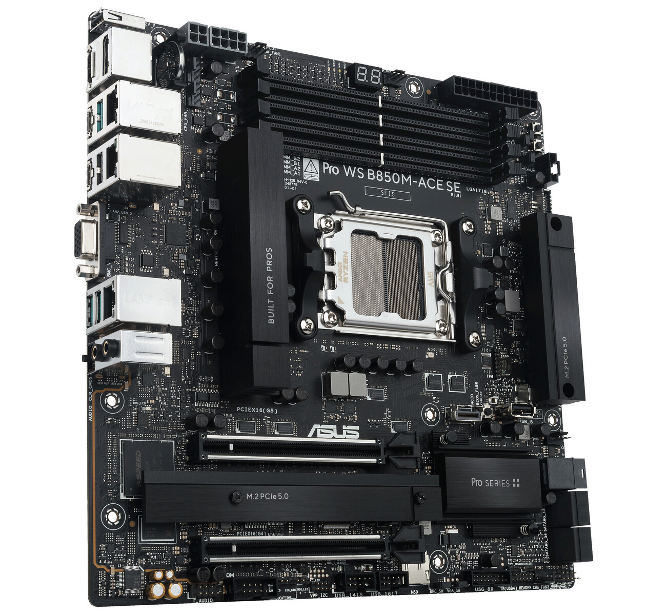 ASUS Intros Pro WS B850M-ACE SE Motherboard with IPMI for Home and SMB Servers