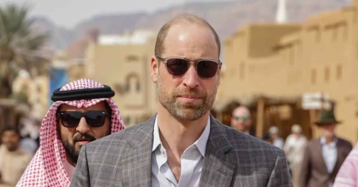 Prince William closes Saudi Arabia visit with rare desert shot