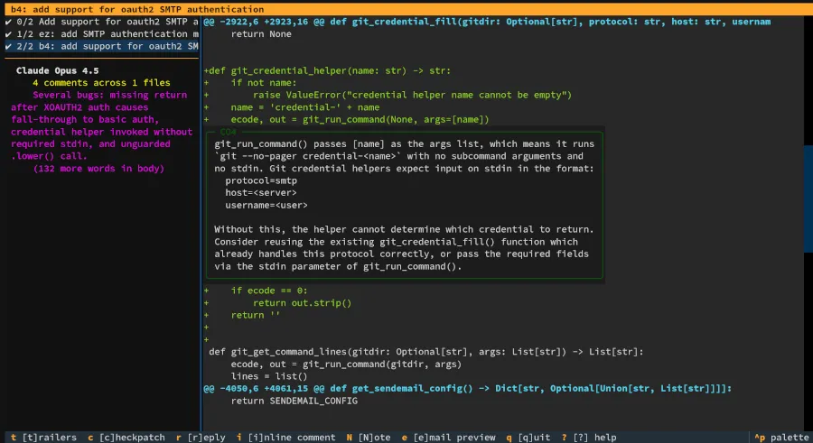 Linux’s b4 Kernel Development Tool Now Dog-Feeding Its AI Agent Code Review Helper