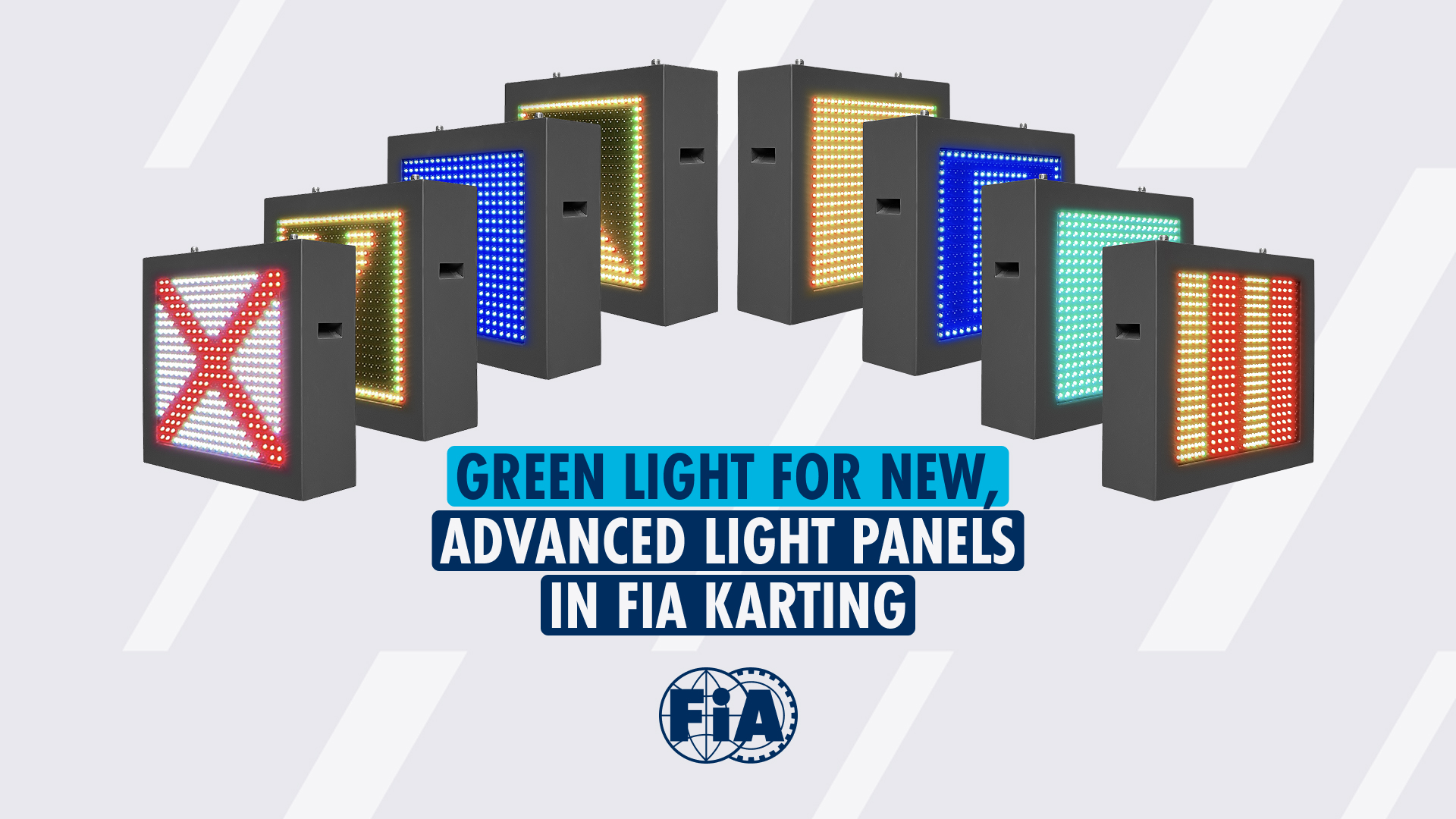 Green light for new and advanced light panels in FIA Karting