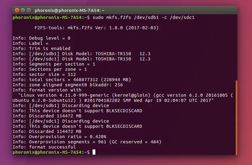 F2FS Delivers “Several Key Performance Optimizations” With Linux 7.0
