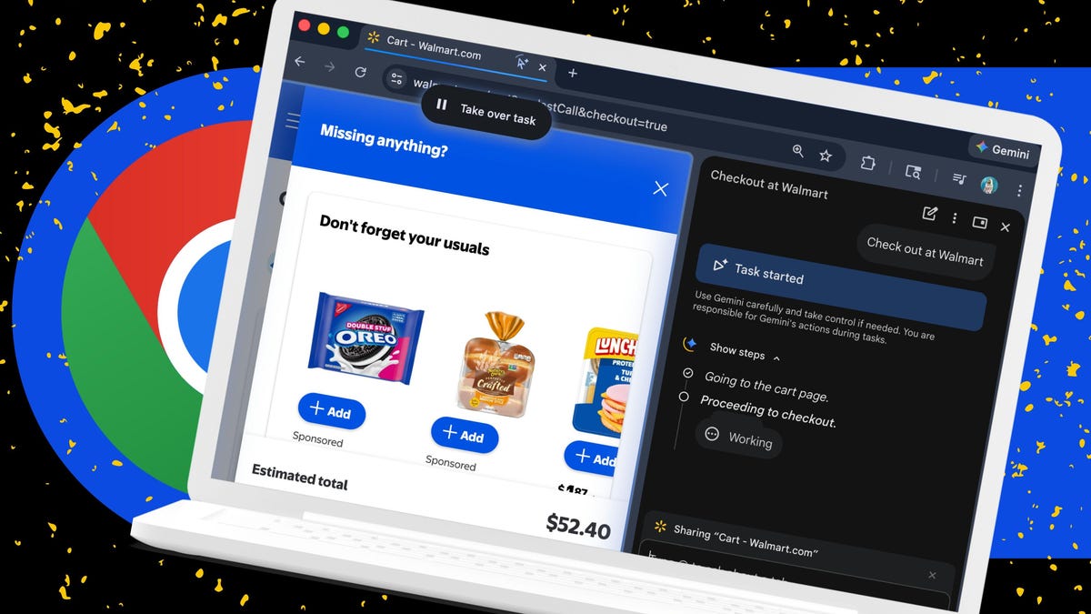 I let Chrome’s AI agent shop, research, and email for me – here’s how it went