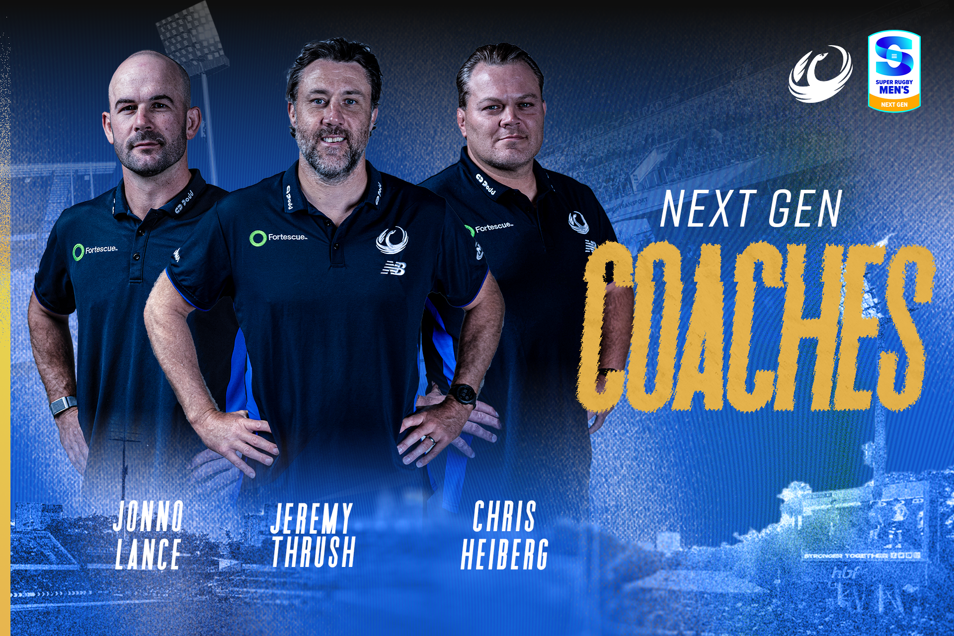 Coaches confirmed for Force’s maiden Super Rugby Next Gen campaign