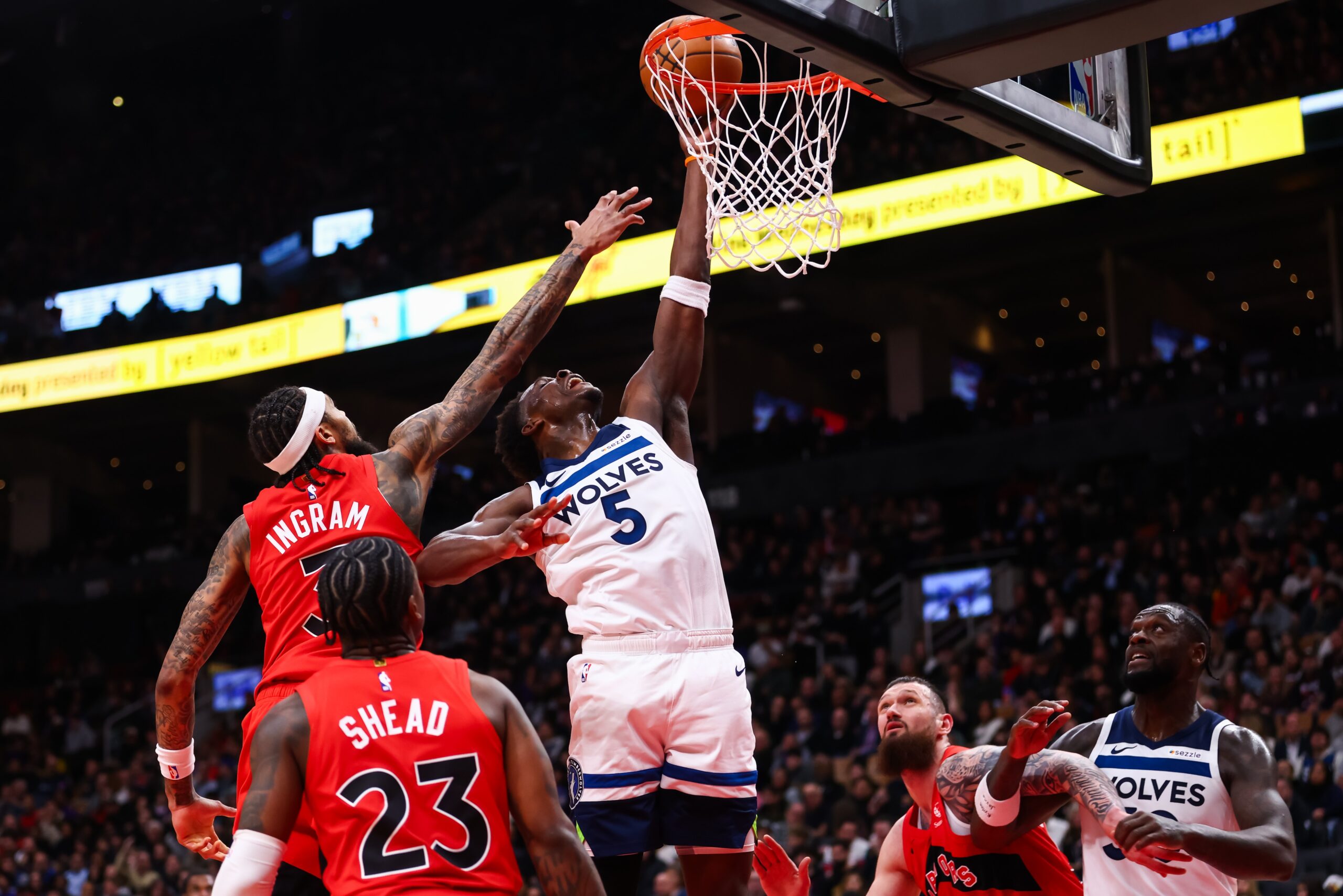 Edwards Scores 30 Points As Timberwolves Rally for 5th Win in Six Games, Beat Raptors 128-126. – NBA