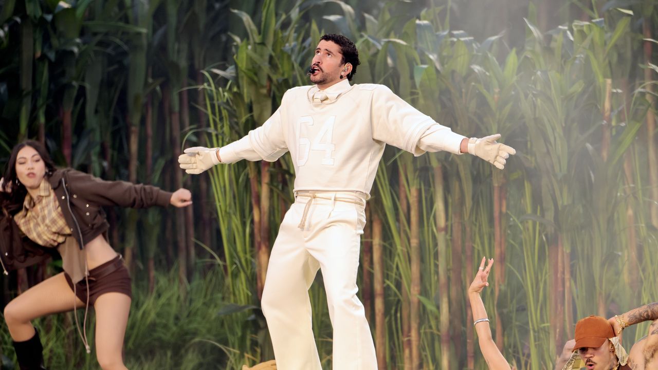 Bad Bunny Debuted His First Signature Adidas Sneaker at the Super Bowl Halftime Show