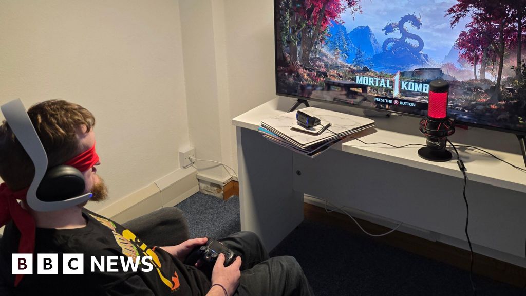 Blind gamer's two-hour live stream for charity – BBC