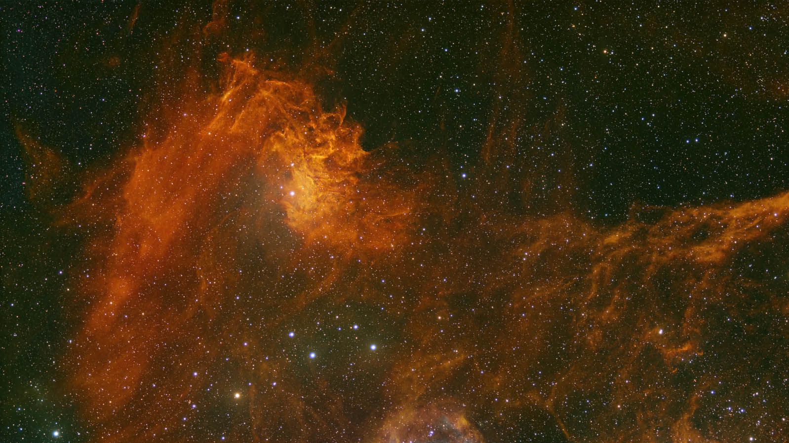Astrophotographer captures the ‘Flaming Star Nebula’ ablaze in deep-space (photo)