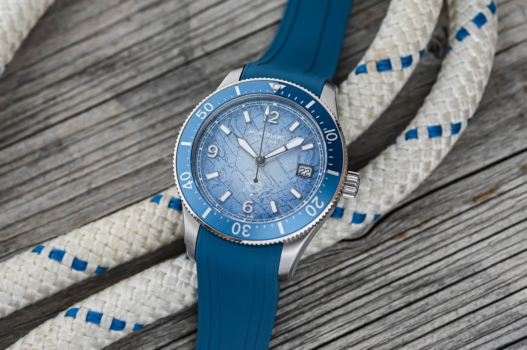 The Compact Montblanc Iced Sea Automatic Date 0 Oxygen 38mm