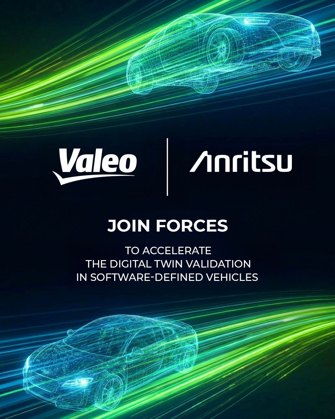 Valeo and Anritsu Join Forces to Accelerate the Digital Twin Validation in Software-Defined Vehicles